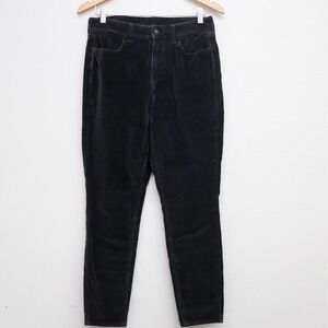 American Eagle Corduroy Pants‎ Womens 8 Short Black Stretch Casual Everyday